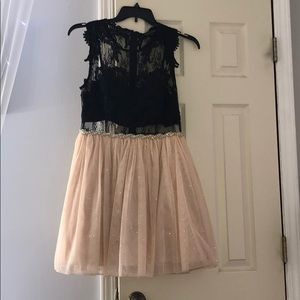 Black See Threw Bodice Dress